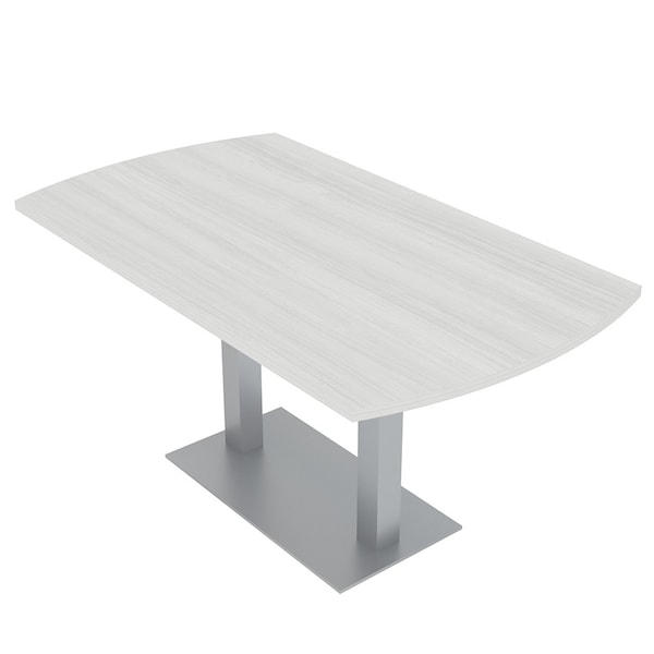 33.5 in W, 69.5 in L, 29 in H, Engineered Wood Top, White